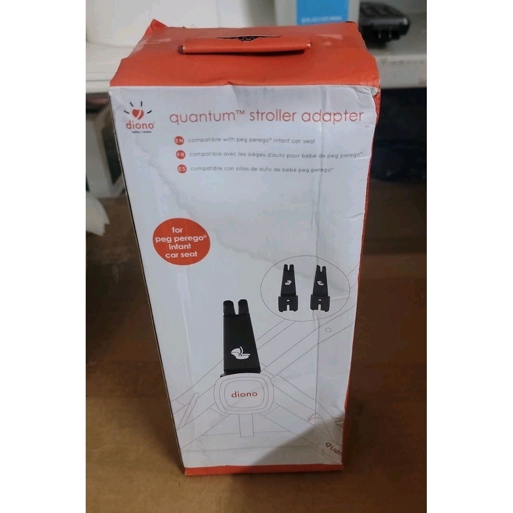 Stroller Adapter for Peg Perego Infant Car Seat 40945 NEW In Box Quantum Diono